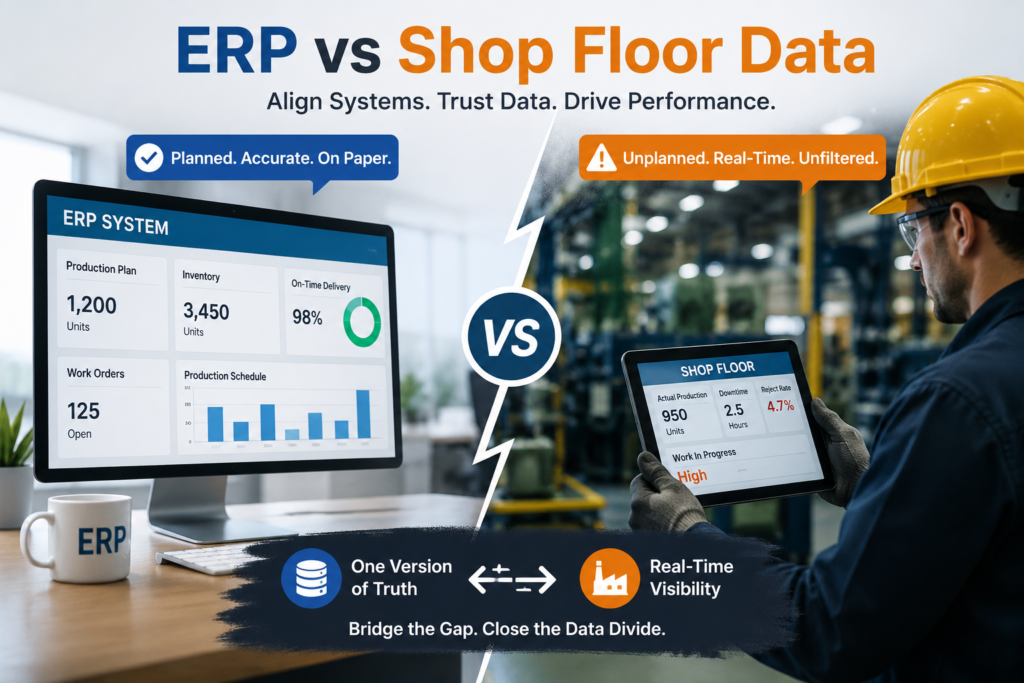 ERP shop floor data gap