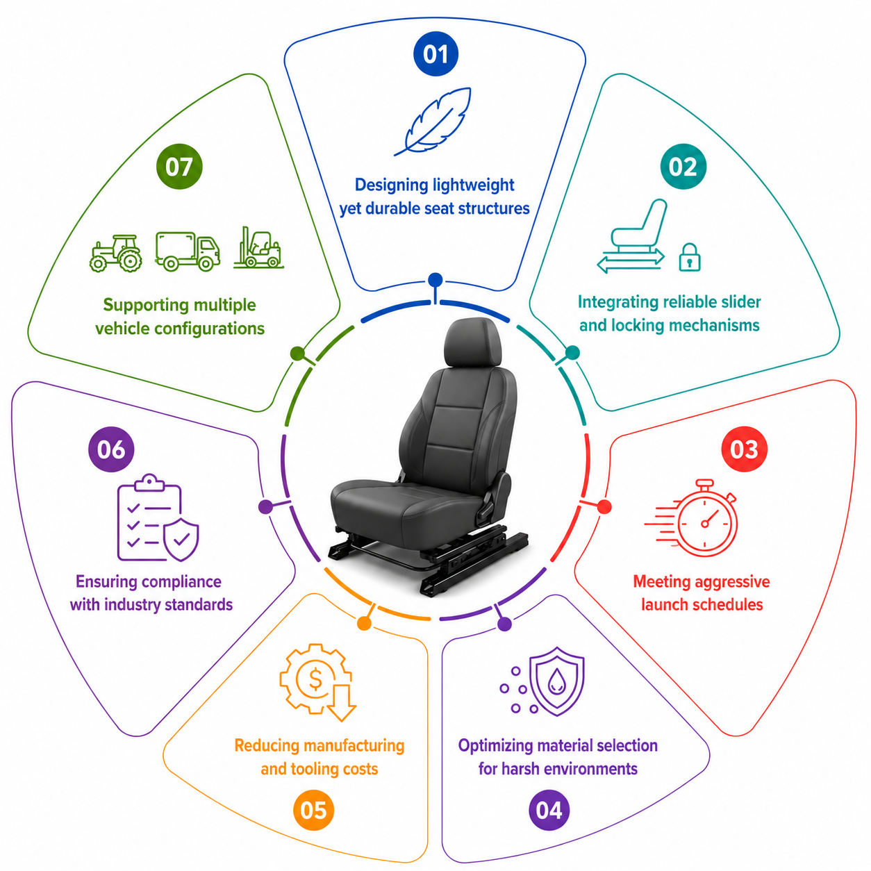 Off-Road Vehicle Seat Design