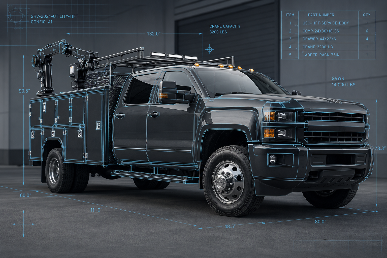 Engineer to Order (ETO) Services for Service Trucks