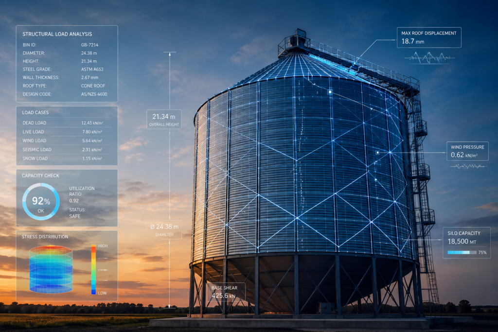 grain bin design calculator